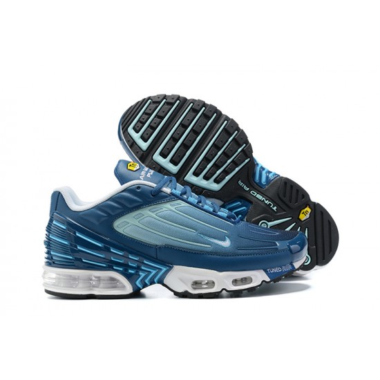 Herre Air Max Plus 3 Blå and Hvit Joggesko