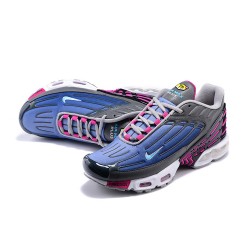 Herre Air Max Plus 3 Grå Blå and Lilla Joggesko