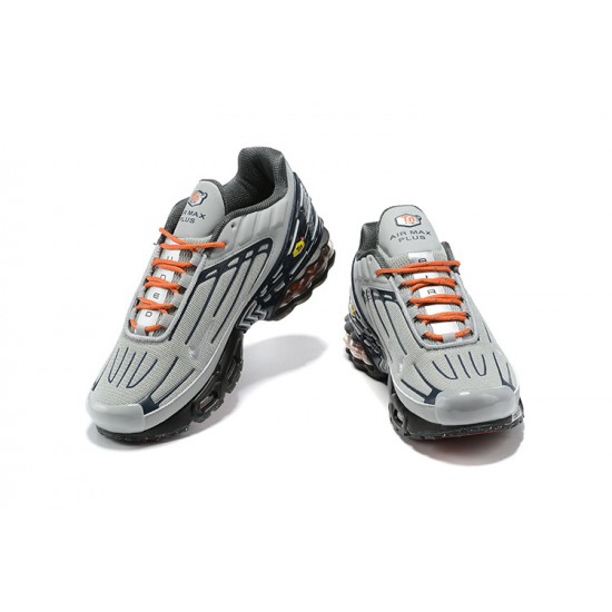 Herre Air Max Plus 3 Grå Oransje and Svart DM2560-001 Joggesko