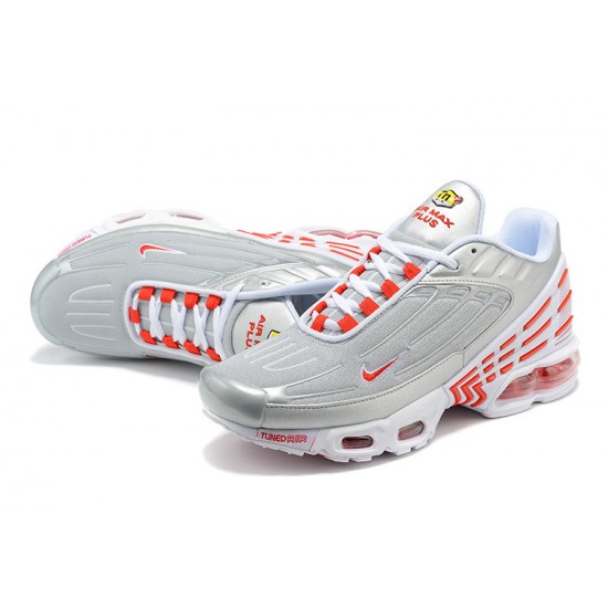 Herre Air Max Plus 3 Grå Sølv and Red  CK5178-072 Joggesko