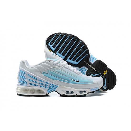 Herre Air Max Plus 3 Hvit Blå Joggesko