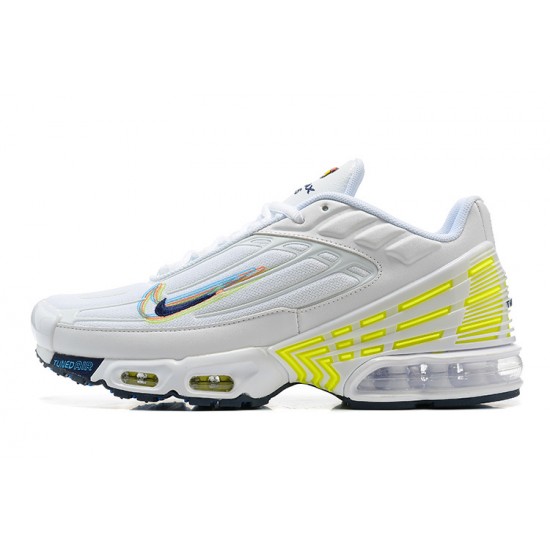 Herre Air Max Plus 3 Hvit Gul DV6823-100 Joggesko