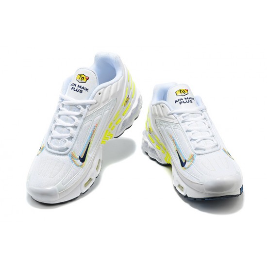 Herre Air Max Plus 3 Hvit Gul DV6823-100 Joggesko