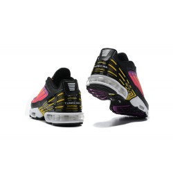 Dame/Herre Air Max Plus 3 Svart Gul and Lilla CJ9684-003  Joggesko