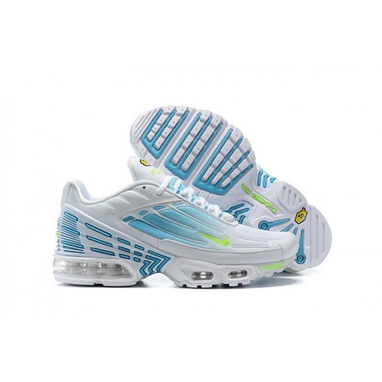 Dame/Herre Air Max Plus 3 Hvit Blå DM2835-100 Joggesko