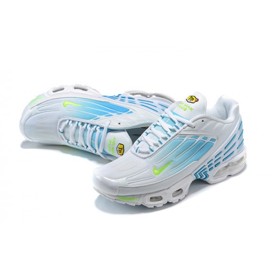 Dame/Herre Air Max Plus 3 Hvit Blå DM2835-100 Joggesko