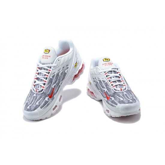 Dame/Herre Air Max Plus 3 Hvit Grå DH4107-100 Joggesko