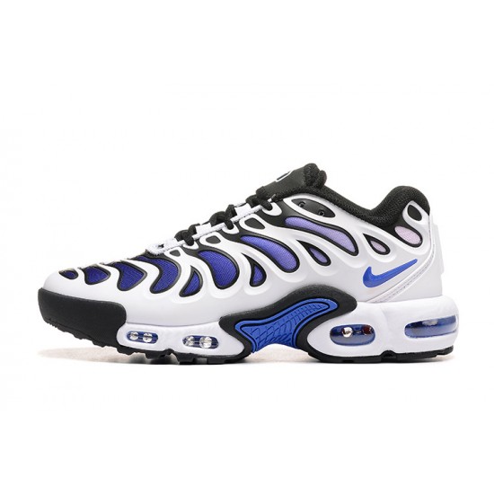 Herre Air Max Plus Drift Hvit Blå and Svart Joggesko