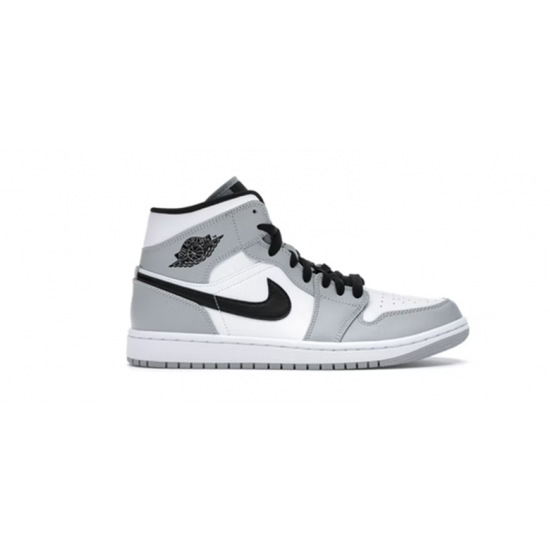 Nike Jordan 1 Mid Light Smoke Gray Gray 554724 092 Menn Dame