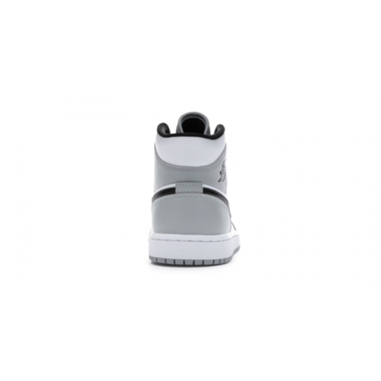 Nike Jordan 1 Mid Light Smoke Gray Gray 554724 092 Menn Dame