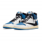 Nike Jordan 1 High SP Fragment Design x Travis Scott Blue blå DH3227 105 Menn Dame