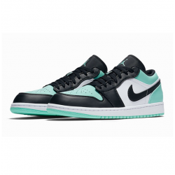 Nike Jordan 1 Low Emerald Rise Green grønn 553558-117 Menn Dame