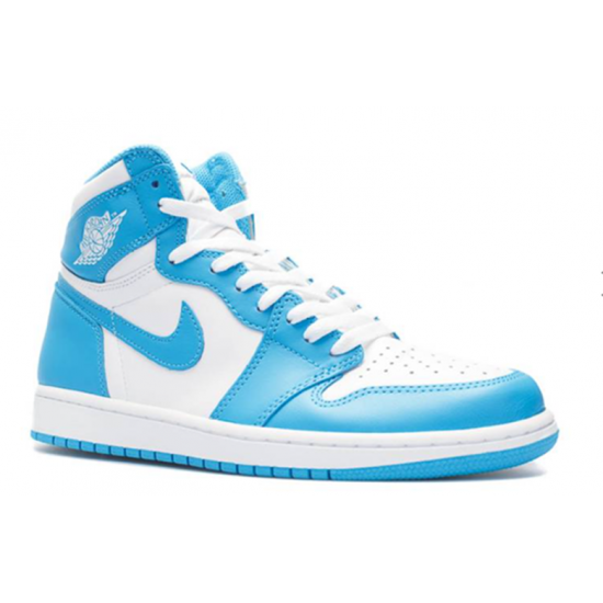 Nike Jordan 1 High UNC Blue blå 555088 117 Menn Dame