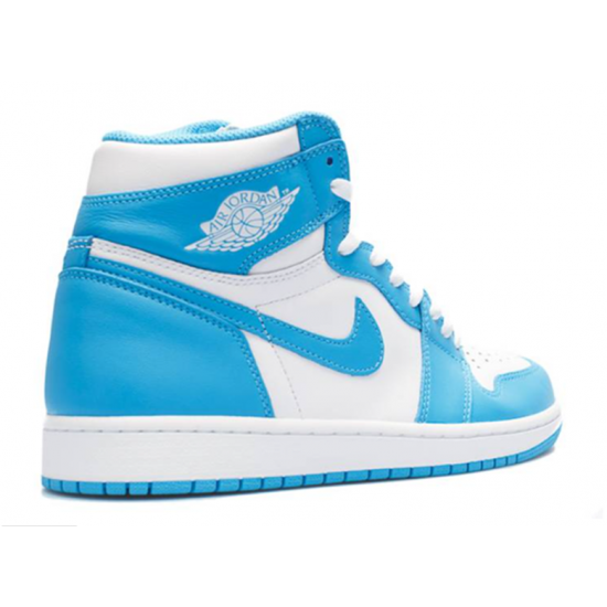 Nike Jordan 1 High UNC Blue blå 555088 117 Menn Dame