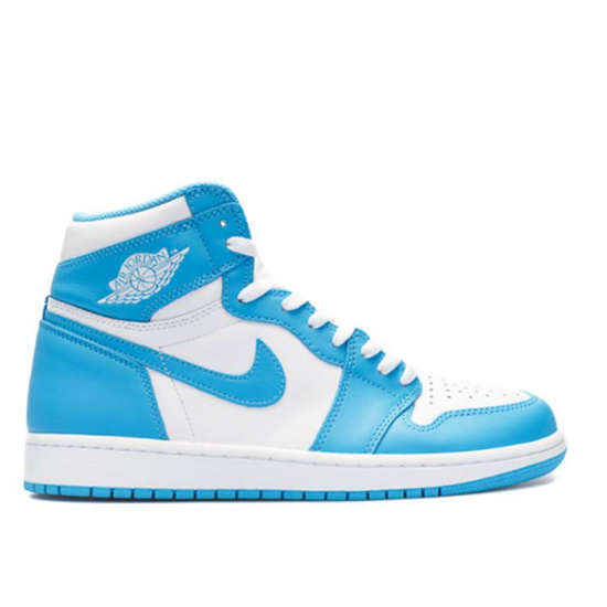 Nike Jordan 1 High UNC Blue blå 555088 117 Menn Dame