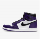 Nike Jordan 1 High Court Purple 555088 500 Menn Dame