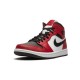 Nike Jordan 1 Mid Chicago Black Toe BLACK svart 554724 069 Menn Dame