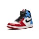 Nike Jordan 1 High Fearless Blue Red blå rød CK5666-100 Menn Dame