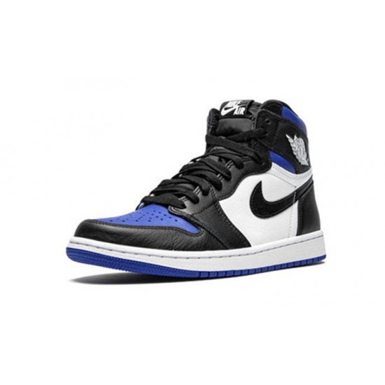 Nike Jordan 1 High OG “Royal Toe BLACK svart 555088 041 Menn Dame