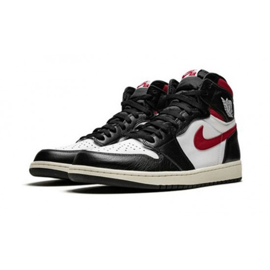 Nike Jordan 1 High OG “Gym Red BLACK svart 555088 061 Menn Dame