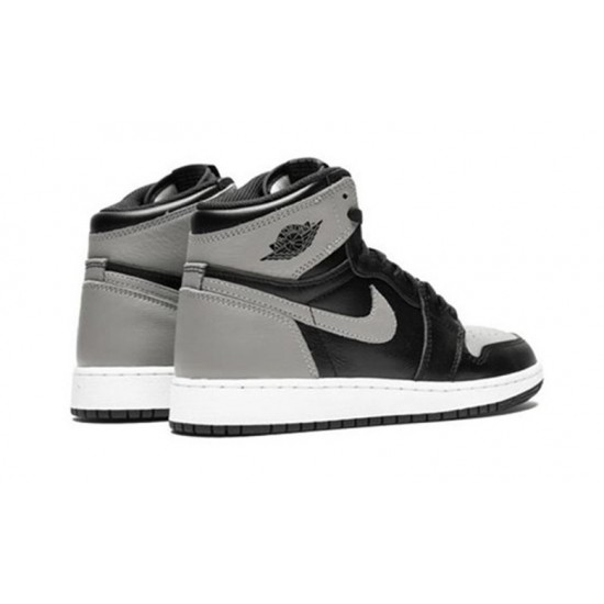 Nike Jordan 1 High OG BG “Shadow BLACK svart 575441 013 Menn Dame