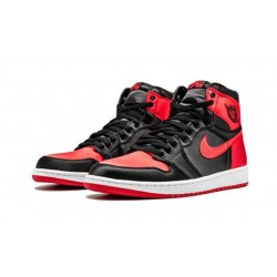 Nike Jordan 1 High OG SE “Satin BLACK svart 917359 001 Menn Dame