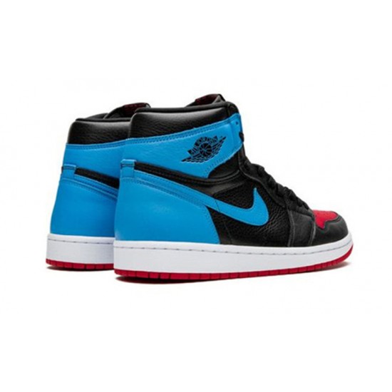 Nike Jordan 1 High UNC to Chicago BLACK svart CD0461 046 Menn Dame