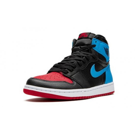 Nike Jordan 1 High UNC to Chicago BLACK svart CD0461 046 Menn Dame