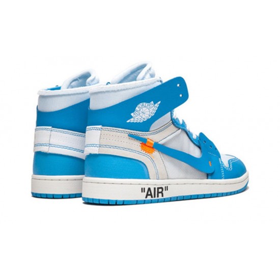 Nike Jordan 1 High UNC WHITE hvit AQ0818 148 Menn Dame