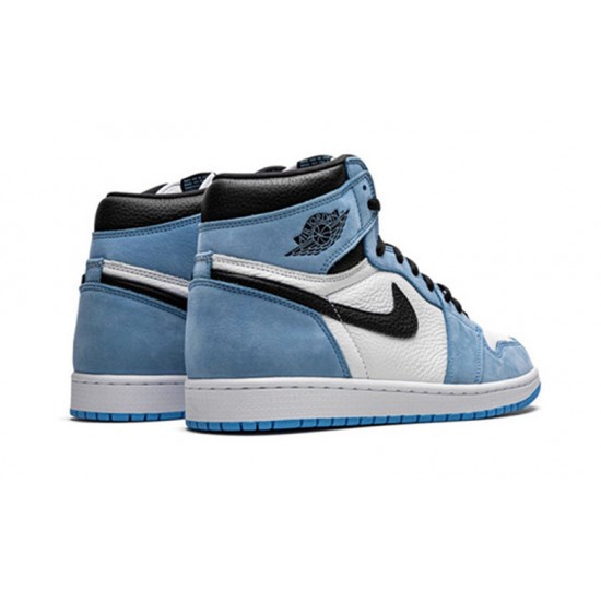 Nike Jordan 1 High University Blue blå 555088-134 Menn Dame