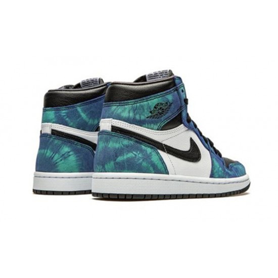 Nike Jordan 1 High Tie-Dye WHITE hvit CD0461 100 Menn Dame