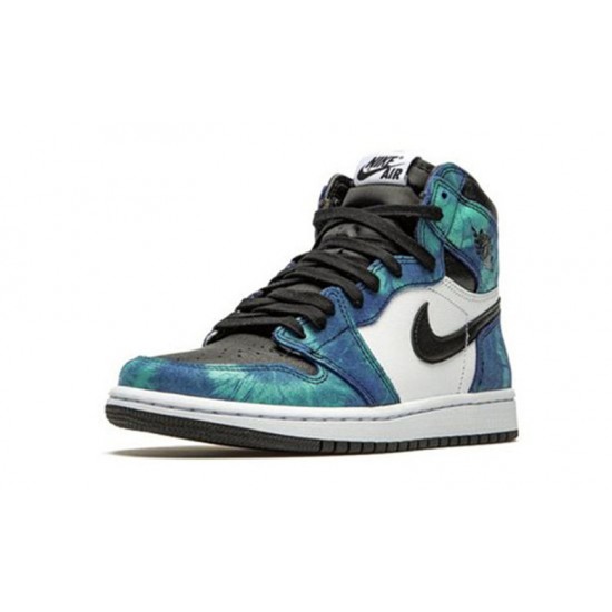 Nike Jordan 1 High Tie-Dye WHITE hvit CD0461 100 Menn Dame