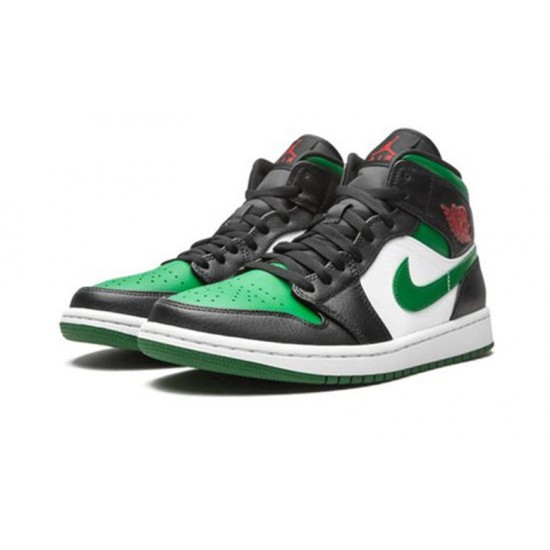 Nike Jordan 1 Mid Incredible Hulk BLACK svart 554724 067 Menn Dame