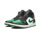 Nike Jordan 1 Mid Incredible Hulk BLACK svart 554724 067 Menn Dame