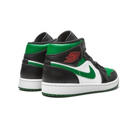 Nike Jordan 1 Mid Incredible Hulk BLACK svart 554724 067 Menn Dame