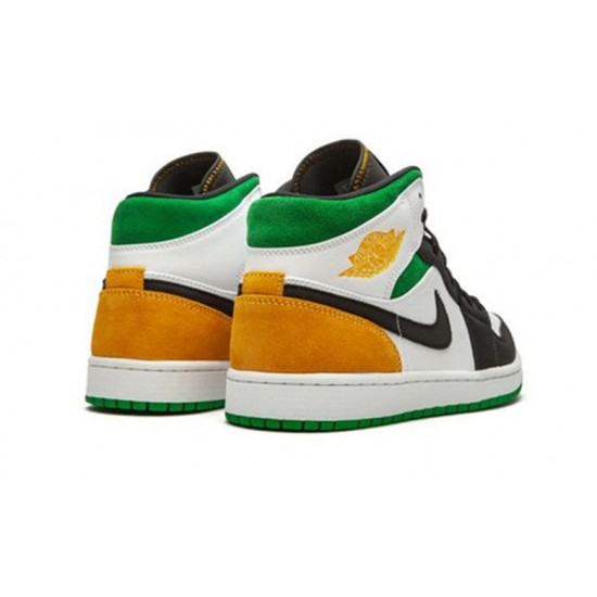 Nike Jordan 1 Mid Oakland WHITE hvit 852542 101 Menn Dame