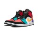 Nike Jordan 1 Mid “Multicolor” White hvit 554724 125 Menn Dame