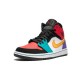 Nike Jordan 1 Mid “Multicolor” White hvit 554724 125 Menn Dame