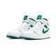 Nike Jordan 1 Mid White Mystic Green White hvit CD6759 103 Menn Dame