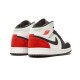 Nike Jordan 1 Mid White Red Black hvit BQ6931 100 Menn Dame