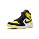 Nike Jordan 1 Mid Yel Toe BLACK svart 852542 071 Menn Dame