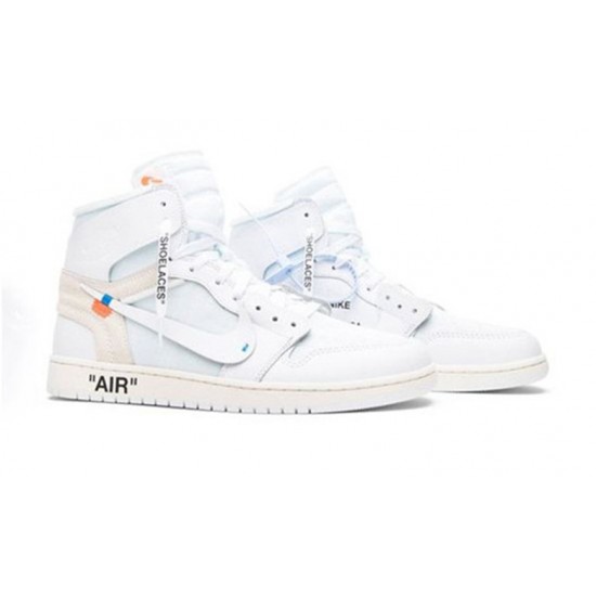 Nike Jordan 1 High OG WHITE hvit AQ0818 100 Menn Dame