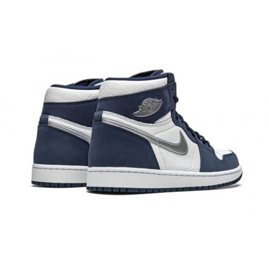 Nike Jordan 1 High night Navy WHITE hvit DC1788 100 Menn Dame