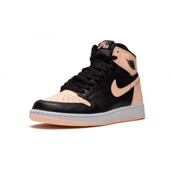 Nike Jordan 1 High Crimson Tint BLACK svart 575441 081 Menn Dame