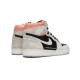 Nike Jordan 1 High OG Neutral Grey Hyper Crimson Gray 555088 018 Menn Dame