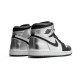 Nike Jordan 1 High Silver Toe BLACK svart CD0461 001 Menn Dame