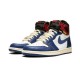 Nike Jordan 1 High Union &Storm Blue WHITE hvit BV1300 146 Menn Dame