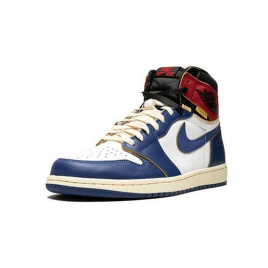 Nike Jordan 1 High Union &Storm Blue WHITE hvit BV1300 146 Menn Dame