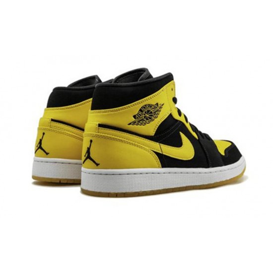 Nike Jordan 1 Mid “New Love BLACK svart 554724 035 Menn Dame