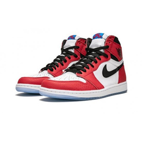 Nike Jordan 1 High Spiderman GYM RED rød 555088 602 Menn Dame